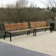 Parková lavička Lucca - kovové lavičky