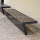 Parková lavička Esco - kovové lavičky